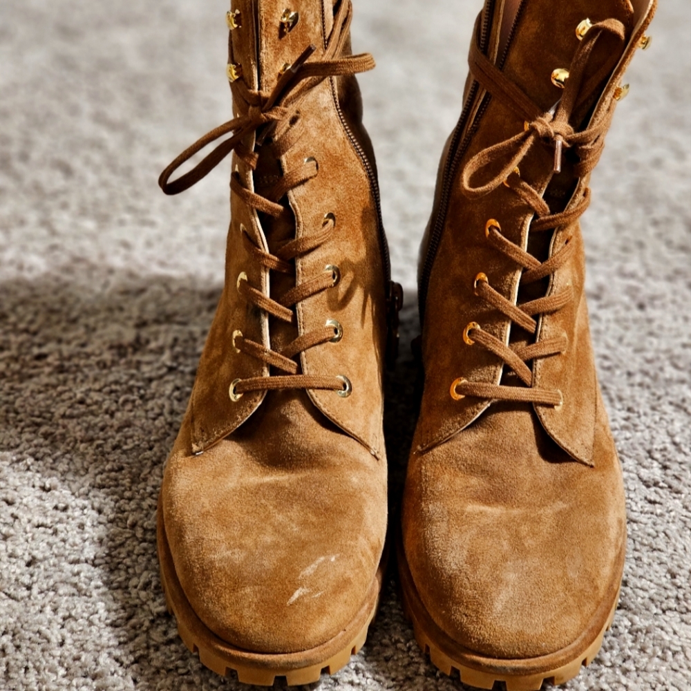 Used combat boots